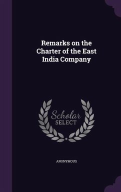 Cover Remarks on the Charter of the East India Company