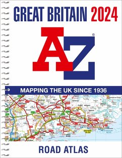 Great Britain A-Z Road Atlas 2024 (A4 Spiral) - Aâ Z maps