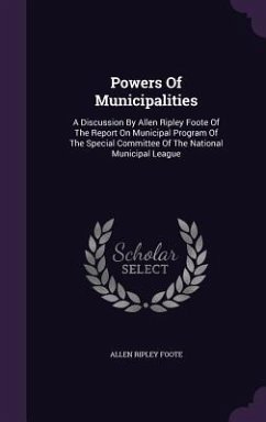 Powers Of Municipalities - Foote, Allen Ripley