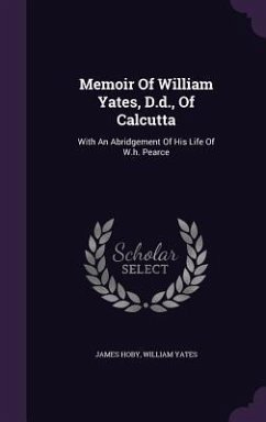 Cover Memoir Of William Yates, D.d., Of Calcutta