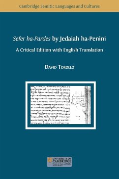 Sefer ha-Pardes by Jedaiah ha-Penini - Torollo, David