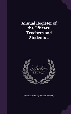 Cover Annual Register of the Officers, Teachers and Students ..