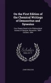 On the First Edition of the Chemical Writings of Demooritus and Synesius