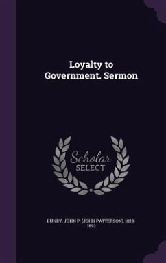 Cover Loyalty to Government. Sermon
