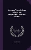 German Translations in American Magazines From 1880 to 1890