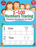 1-100 Numbers Tracing Practice Workbook for Kids