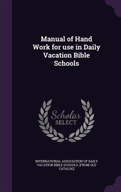 Cover Manual of Hand Work for use in Daily Vacation Bible Schools