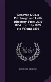 Denovan & Co.'s Edinburgh and Leith Directory, From July 1804 ... to July 1805, etc Volume 1804
