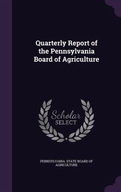 Cover Quarterly Report of the Pennsylvania Board of Agriculture