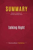 Summary: Talking Right