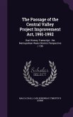 The Passage of the Central Valley Project Improvement Act, 1991-1992