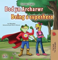Cover Being a Superhero (Welsh English Bilingual Book for Kids)