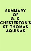 Summary of G. K. Chesterton's St. Thomas Aquinas (eBook, ePUB)