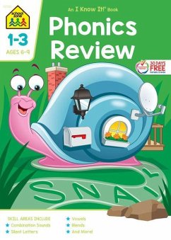 Cover School Zone Phonics Review Grades 1-3 Workbook