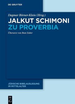 Cover Jalkut Schimoni zu Proverbia (eBook, PDF)