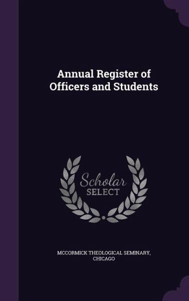 Annual Register of Officers and Students Annual Register of Officers and Students