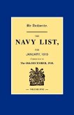 NAVY LIST JANUARY 1919 (Corrected to 18th December 1918 ) Volume 5