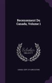 Recensement Du Canada, Volume 1