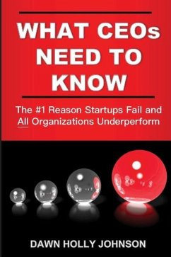 What CEOs Need to Know: The #1 Reason Startups Fail and All Organizations Underperform - Johnson, Dawn Holly