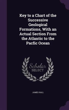 Key to a Chart of the Successive Geological Formations, With an Actual Section From the Atlantic to the Pacfic Ocean - Hall, James