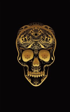 Glowing Golden Sugar Skeleton Skull   Diary, Journal, and/or Notebook - Charles, Mina
