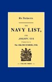 NAVY LIST JANUARY 1919 (Corrected to 18th December 1918 ) Volume 3