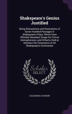 Shakspeare's Genius Justified - Jackson, Zachariah
