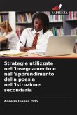 Strategie utilizzate nell'insegnamento e nell'apprendimento della poesia nell'istruzione secondaria