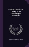 Finding Lists of the Library of the University of Minnesota