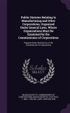 Public Statutes Relating to Manufacturing and Other Corporations, Organized Under General Laws, Whose Organizations Must Be Examined by the Commission