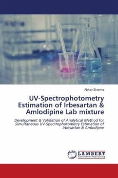 UV-Spectrophotometry Estimation of Irbesartan & Amlodipine Lab mixture