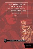 QUARTERLY ARMY LIST FOR THE QUARTER ENDING 31st DECEMBER 1917 Volume 7