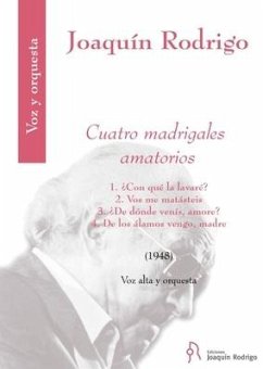 Cuatro Madrigales Amatorios for High Voice and Orchestra - Score