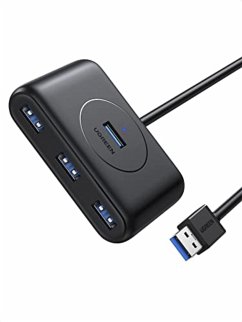 Cover UGREEN Hub USB 3.0 A 4-Ports Black 1M