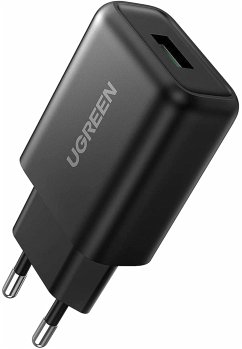 UGREEN USB-A QC 3.0 18W Wall Charger-EU Black