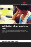 Validation of an academic test