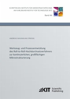 Werkzeug- und Prozessentwicklung des Roll-to-Roll-Hochdurchsatzverfahrens zur kontinuierlichen, großflächigen Mikrostrukturierung - Striegel, Andreas Maximilian