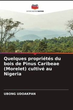 Quelques propriétés du bois de Pinus Caribeae (Morelet) cultivé au Nigeria - UDOAKPAN, UBONG
