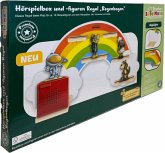 SpielMaus Holz Hörspielbox und Figuren Regal "Regenbogen"