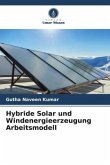 Hybride Solar und Windenergieerzeugung Arbeitsmodell