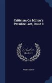 Criticism On Milton's Paradise Lost, Issue 8