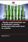 Étude expérimentale sur le biodiesel comme carburant alternatif pour la volaille