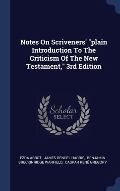 Notes On Scriveners' 