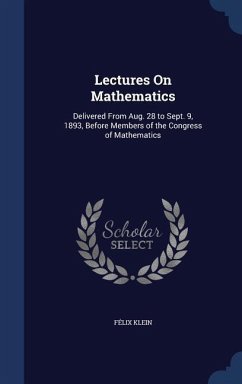 Lectures On Mathematics - Klein, Félix