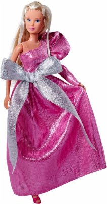 Cover Simba 105733639 - Steffi Love Bow Mazing im rosa Abendkleid, Modepuppe, Ankleidepuppe, 29 cm