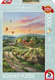 Schmidt 57366 - Thomas Kinkade, Peaceful Valley Vineyard, Puzzle, 1000 Teile