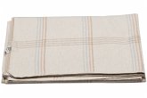 Flanelldecke "junges Karo" rohweiß Flanelldecke "junges Karo" rohweiß