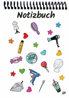 Cover A 4 Notizblock Manga Items, weiß, liniert