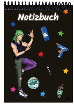 A 5 Notizblock Manga Quinn, schwarz, liniert