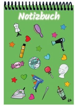 Cover A 4 Notizblock Manga Items, grün, blanko